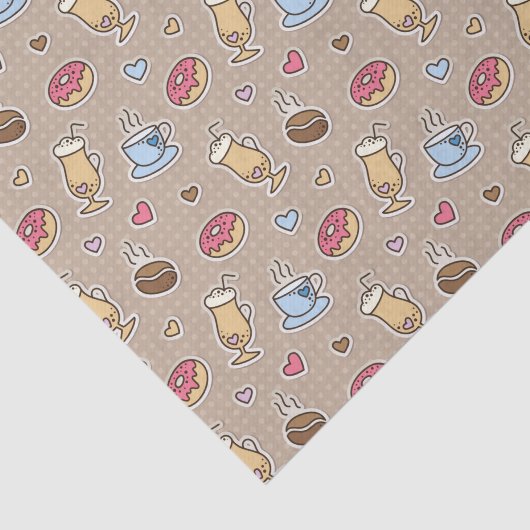 Kaffeemuster Seidenpapier (Ausschnitt)