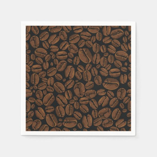 Kaffeemuster Serviette (Vorderseite)