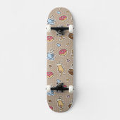 Kaffeemuster Skateboard (Vorderseite)