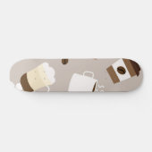 Kaffeemuster Skateboard (Horizontal)