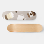 Kaffeemuster Skateboard (Horizontal)