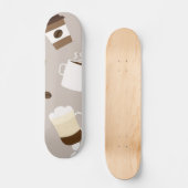 Kaffeemuster Skateboard (Vorderseite)