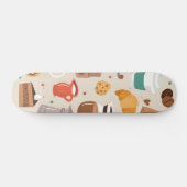 Kaffeemuster Skateboard (Horizontal)
