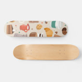 Kaffeemuster Skateboard (Horizontal)