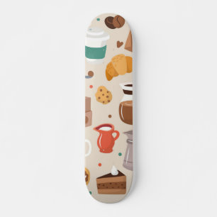Kaffeemuster Skateboard