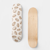 Kaffeemuster Skateboard (Vorderseite)
