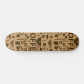 Kaffeemuster Skateboard (Horizontal)
