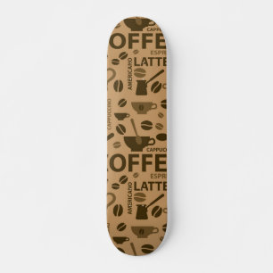 Kaffeemuster Skateboard