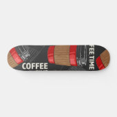Kaffeemuster Skateboard (Horizontal)