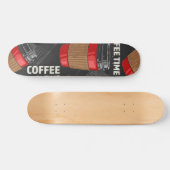 Kaffeemuster Skateboard (Horizontal)