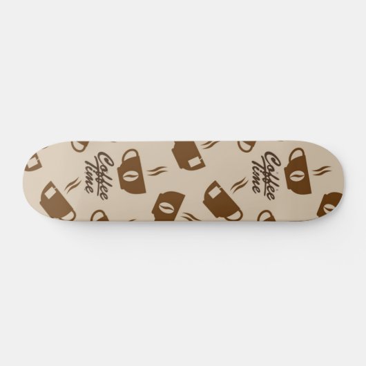 Kaffeemuster Skateboard (Horizontal)