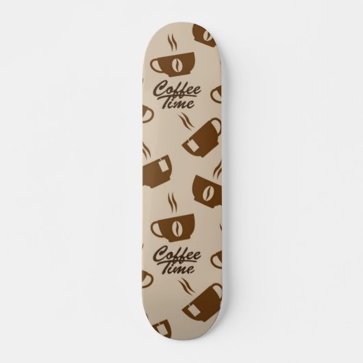 Kaffeemuster Skateboard (Vorne)