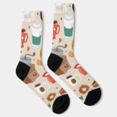 Kaffeemuster Socken (Rechts)