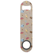 Kaffeemuster Speed Flaschenöffner (Rückseite)