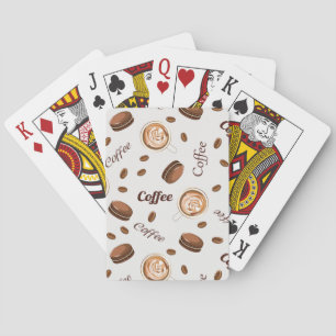 Kaffeemuster Spielkarten