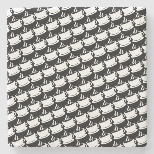 Kaffeemuster Steinuntersetzer (Vorderseite)