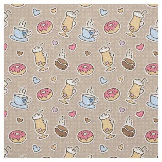 Kaffeemuster Stoff (Muster)