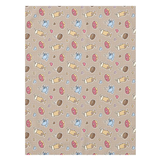 Kaffeemuster Tischdecke (Vorderseite)