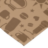 Kaffeemuster Tischdecke (Schrägansicht)