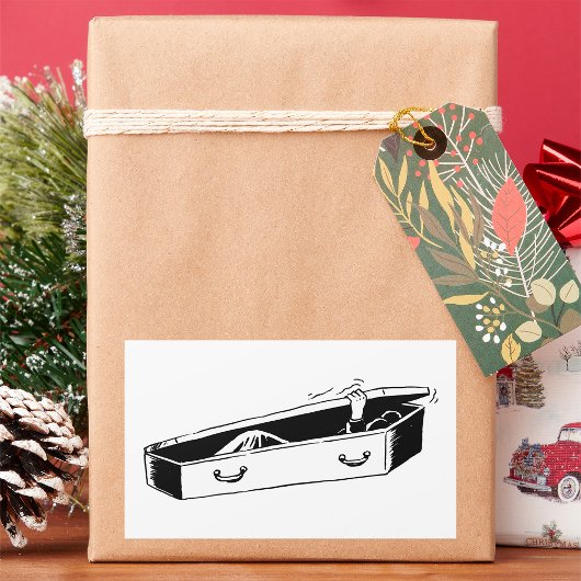 Kaffeeöffnung Rechteckiger Aufkleber