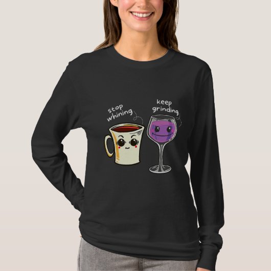 Kaffeepaare Romantische T-Shirt (Vorderseite)