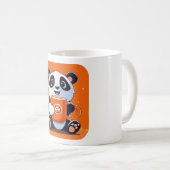 Kaffeepanda: Kutness-Überladung Kaffeetasse (VorderseiteRechts)