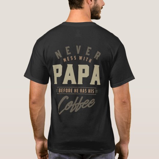 Kaffeepapa T-Shirt (Rückseite)