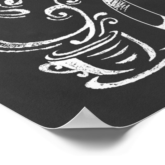 Kaffeepapier Druckgeschenk Alles was Sie brauchen Poster (Ecke)