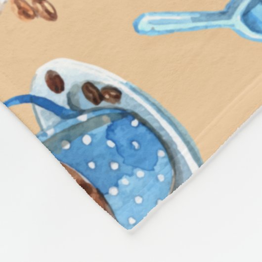 Kaffeepapier Fleecedecke (Ecke)