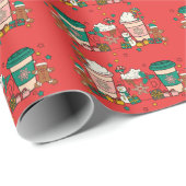 Kaffeepapier Geschenkpapier (Rolleneckpunkt)