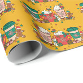 Kaffeepapier Geschenkpapier (Rolleneckpunkt)