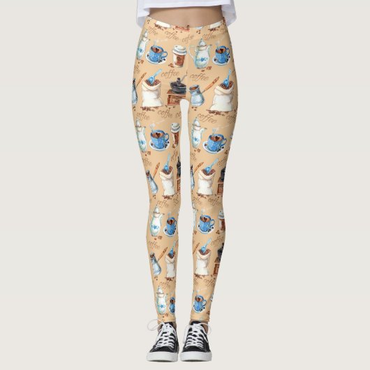 Kaffeepapier Leggings (Vorderseite)