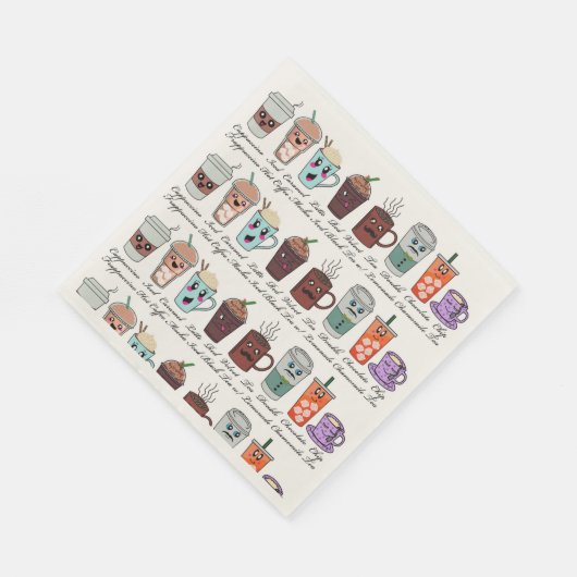 Kaffeepapier Napkins Serviette (Ecke)