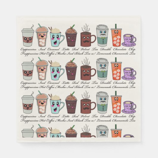 Kaffeepapier Napkins Serviette (Vorderseite)