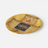 Kaffeepapier Pappteller (Schrägansicht)