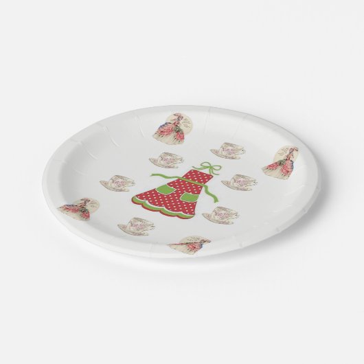 Kaffeepapier Pappteller (Schrägansicht)