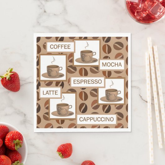 Kaffeepapier Serviette (Beispiel)