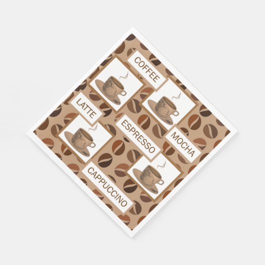 Kaffeepapier Serviette (Ecke)