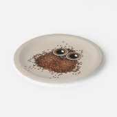 Kaffeepapier-Teller Pappteller (Schrägansicht)