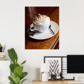 Kaffeepapiere am Morgen, Werteplakat (Matte) Poster (Heimbüro)