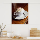 Kaffeepapiere am Morgen, Werteplakat (Matte) Poster (Küche)