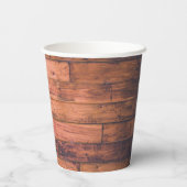 Kaffeepapierkassen aus Holz Pappbecher (Rückseite)