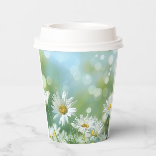 Kaffeepapierkisten Pappbecher (Rückseite)