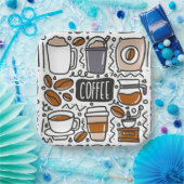 Kaffeepapierplatten, Café Latte Espresso Party Pappteller (Party)