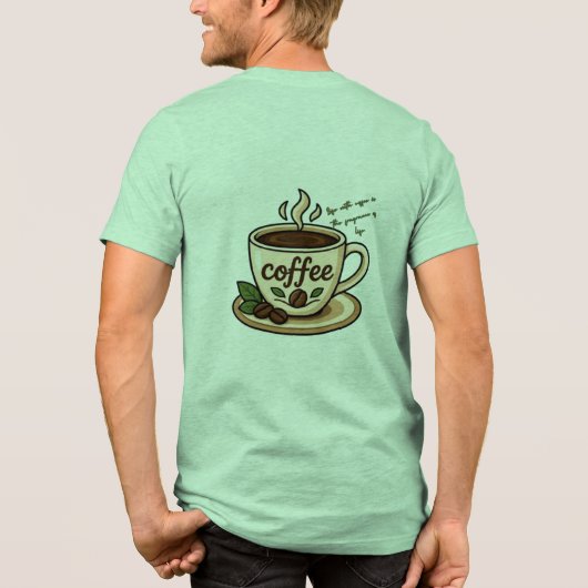 Kaffeeparfüm Tri-Blend Shirt (Rückseite)