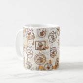 Kaffeepass Vintage Briefmarke Kaffeetasse (Vorderseite Links)