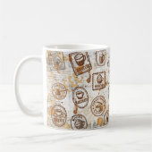 Kaffeepass Vintage Briefmarke Kaffeetasse (Links)