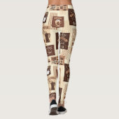 Kaffeepattern Leggings (Rückseite)