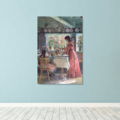 Kaffeepause 1906 leinwanddruck (Insitu (Holzboden))