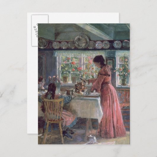 Kaffeepause 1906 postkarte (Vorne/Hinten)